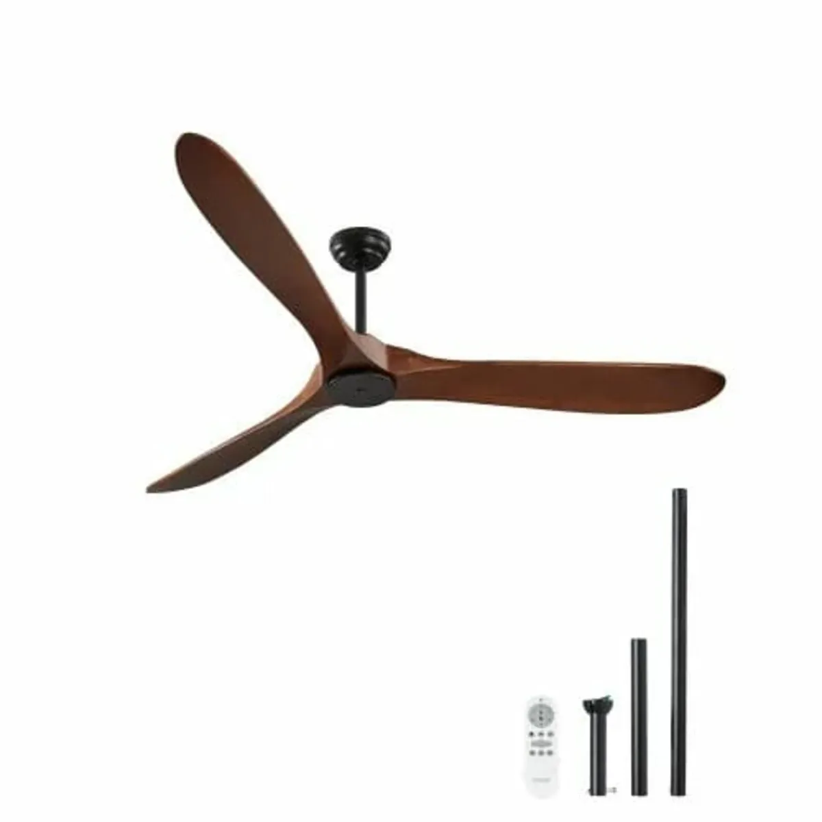 72 Inch Ceiling Fan without Light, 6-Speed Remote - Image 2