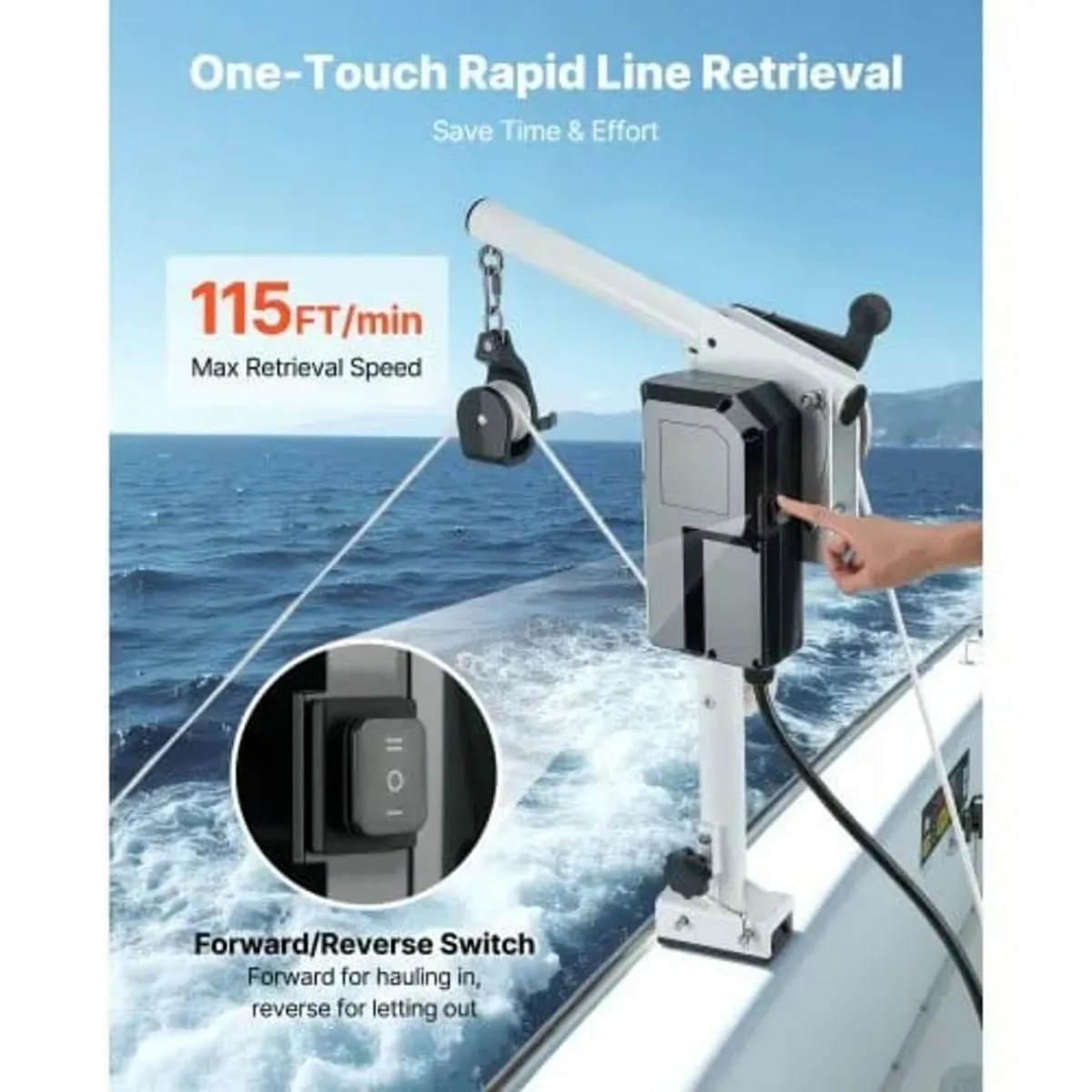 Line Hauler Pot Puller, 12V DC 1200W, Line Hauler - Image 2