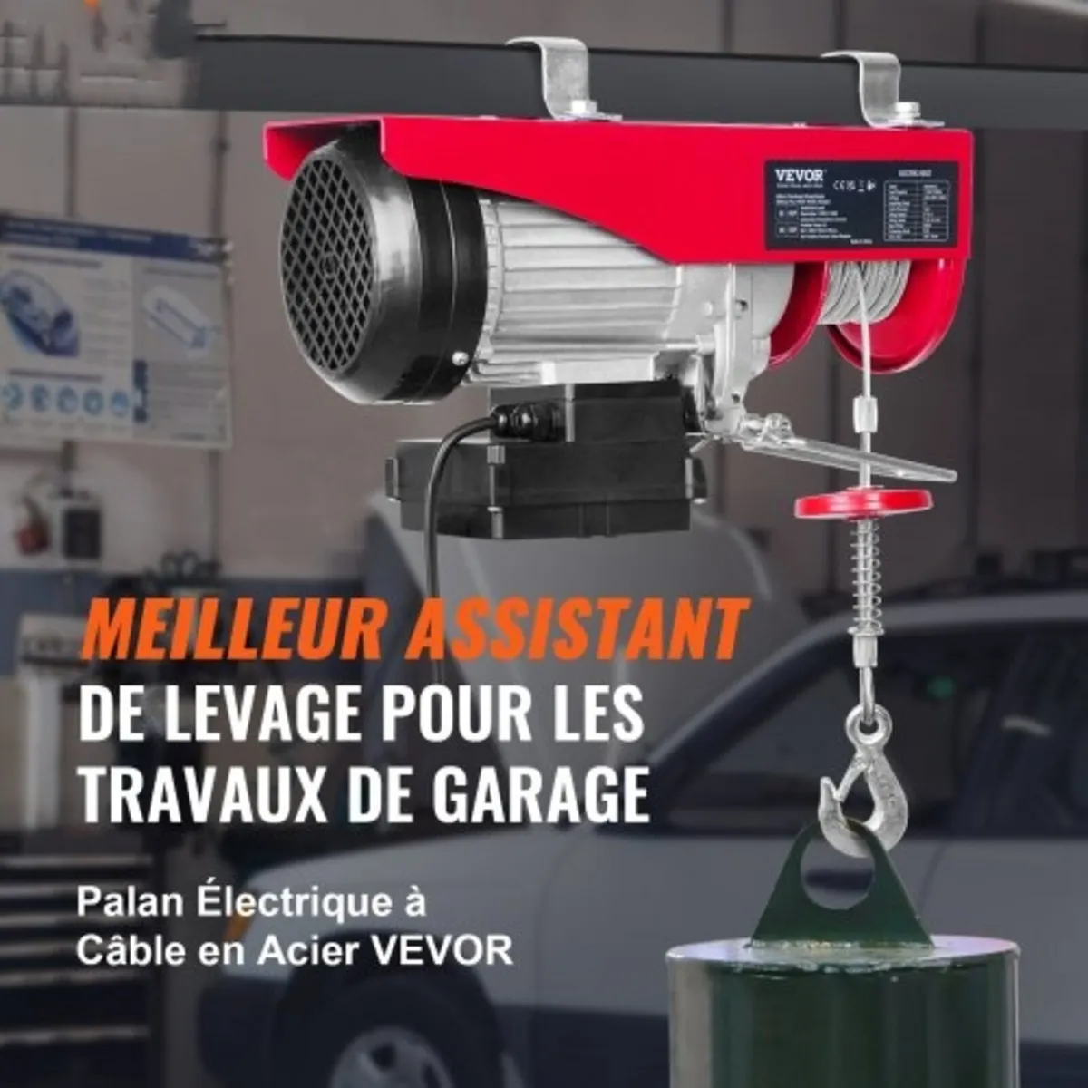 Electric Hoist 2200 lb Electric Winch Wire Rope 16 - Image 2