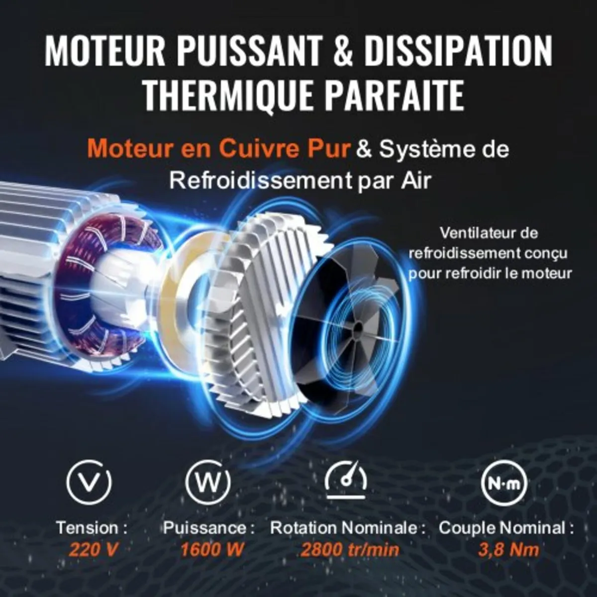 Electric Hoist 2200 lb Electric Winch Wire Rope 16 - Image 3