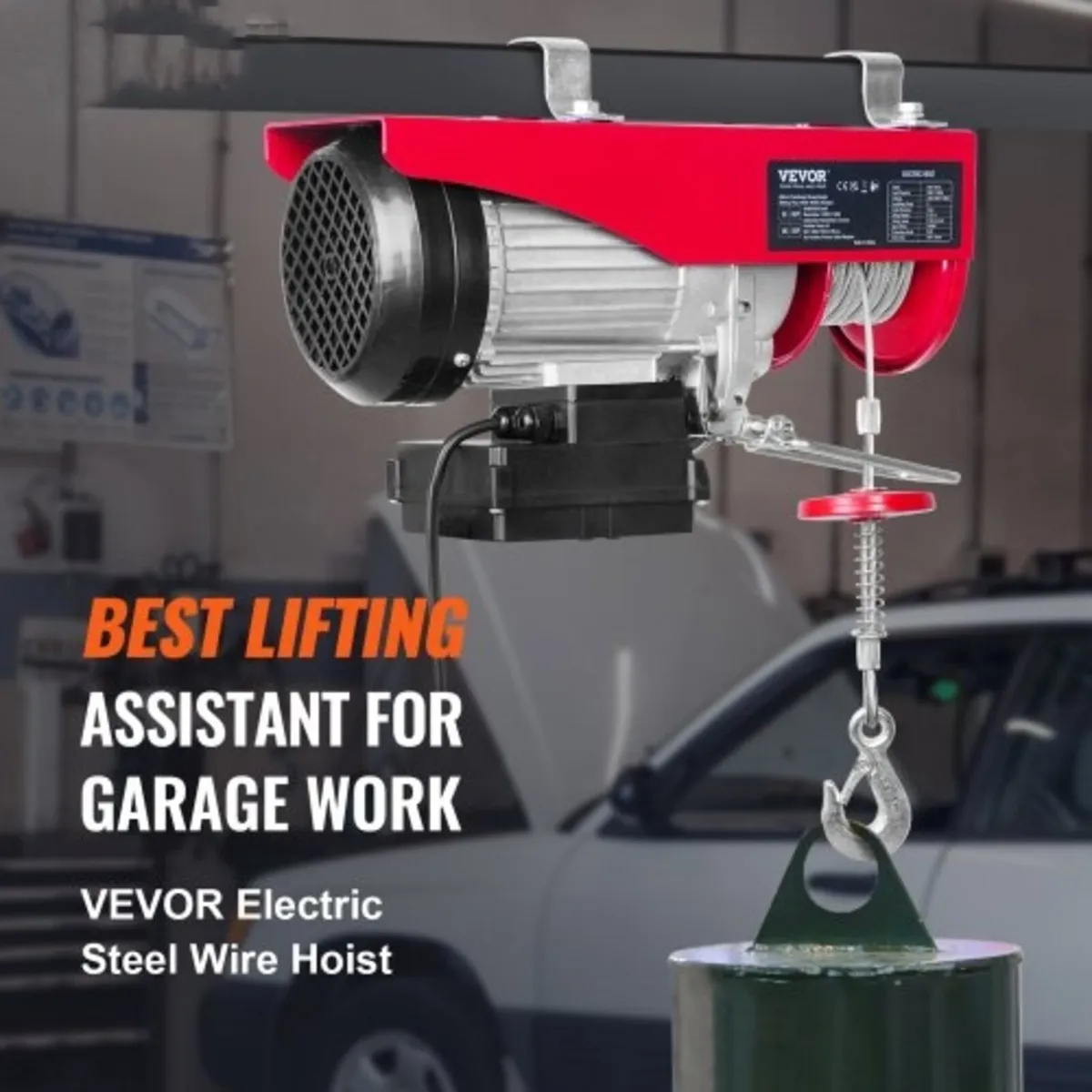 Electric Hoist, 598.7 kg Lifting Capacity, 1150W 2 - Image 2