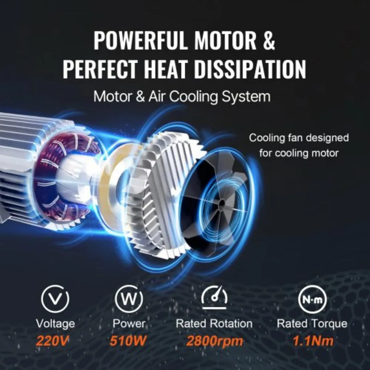 Electric Hoist, 249.5 kg Lifting Capacity, 510W 22 - Image 3