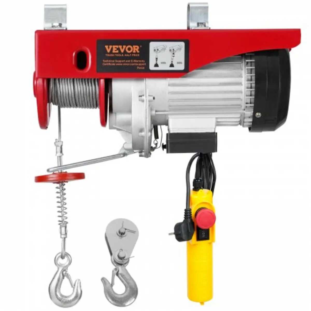 Electric Hoist, 880 lbs 230V Electric Winch with 1 - Image 1