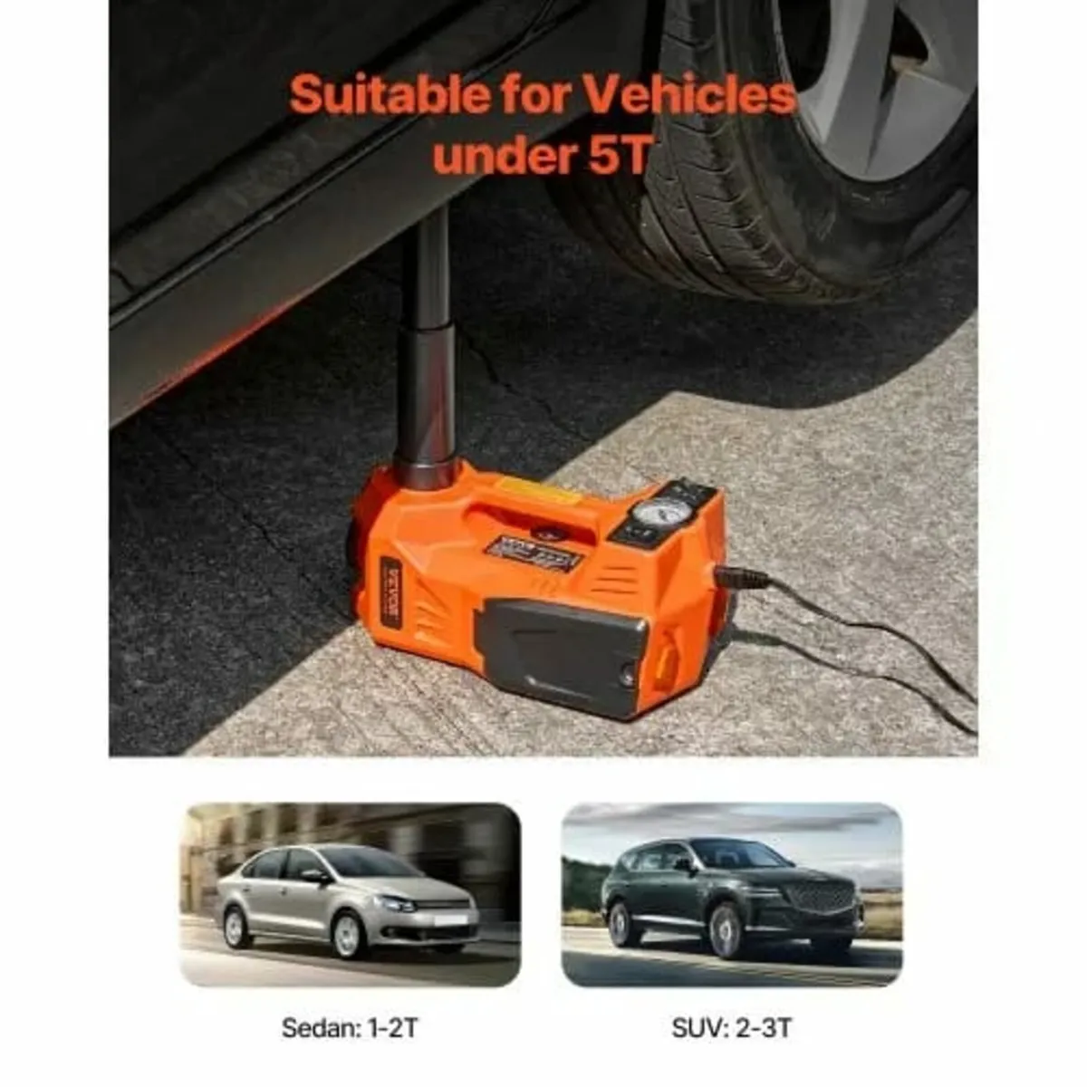 Electric Car Jack, 5 Tons /11000 lbs, Electric Sci - Image 3