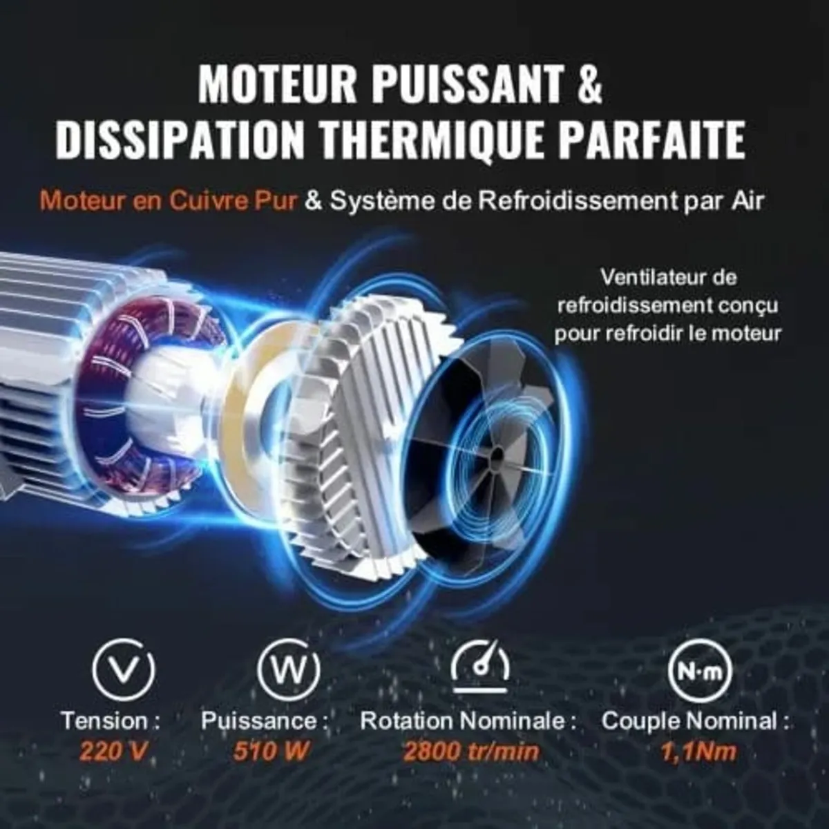 Electric Hoist, 249.5 kg Lifting Capacity, 510W 22 - Image 3