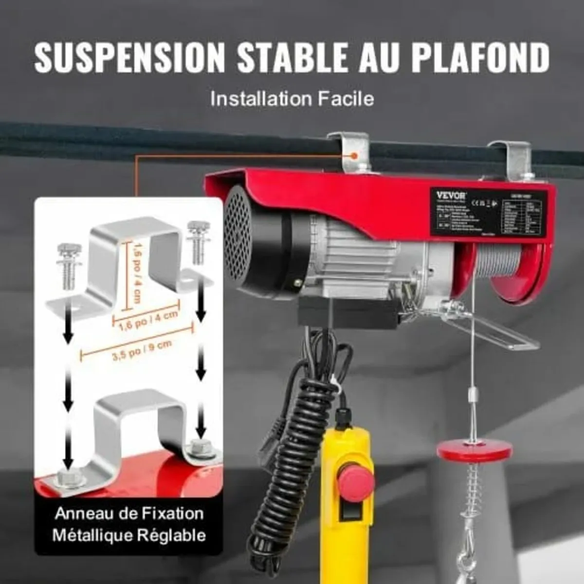 Electric Hoist, 249.5 kg Lifting Capacity, 510W 22 - Image 4