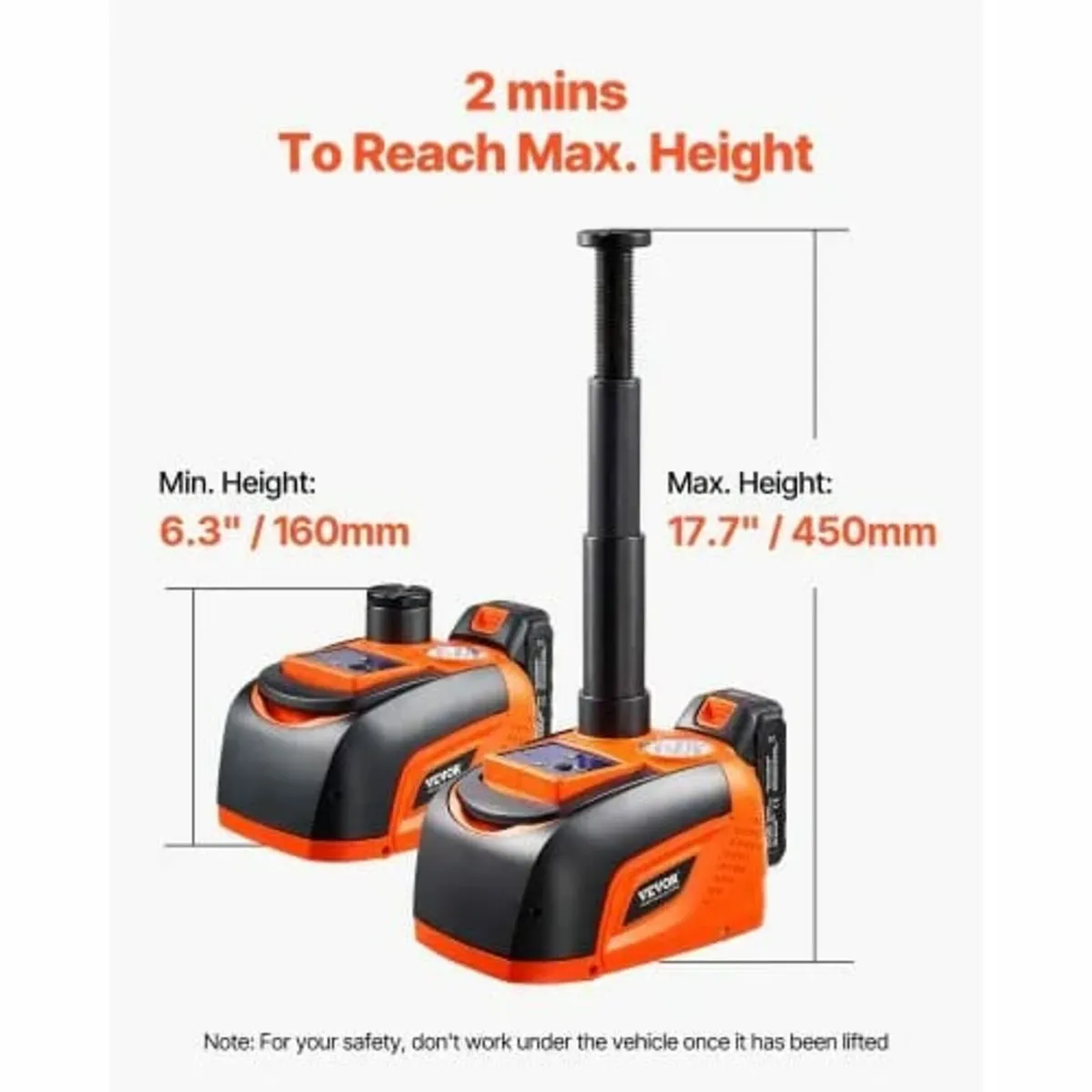 Electric Car Jack, 5 Tons /11000 lbs, Adjustable E - Image 2