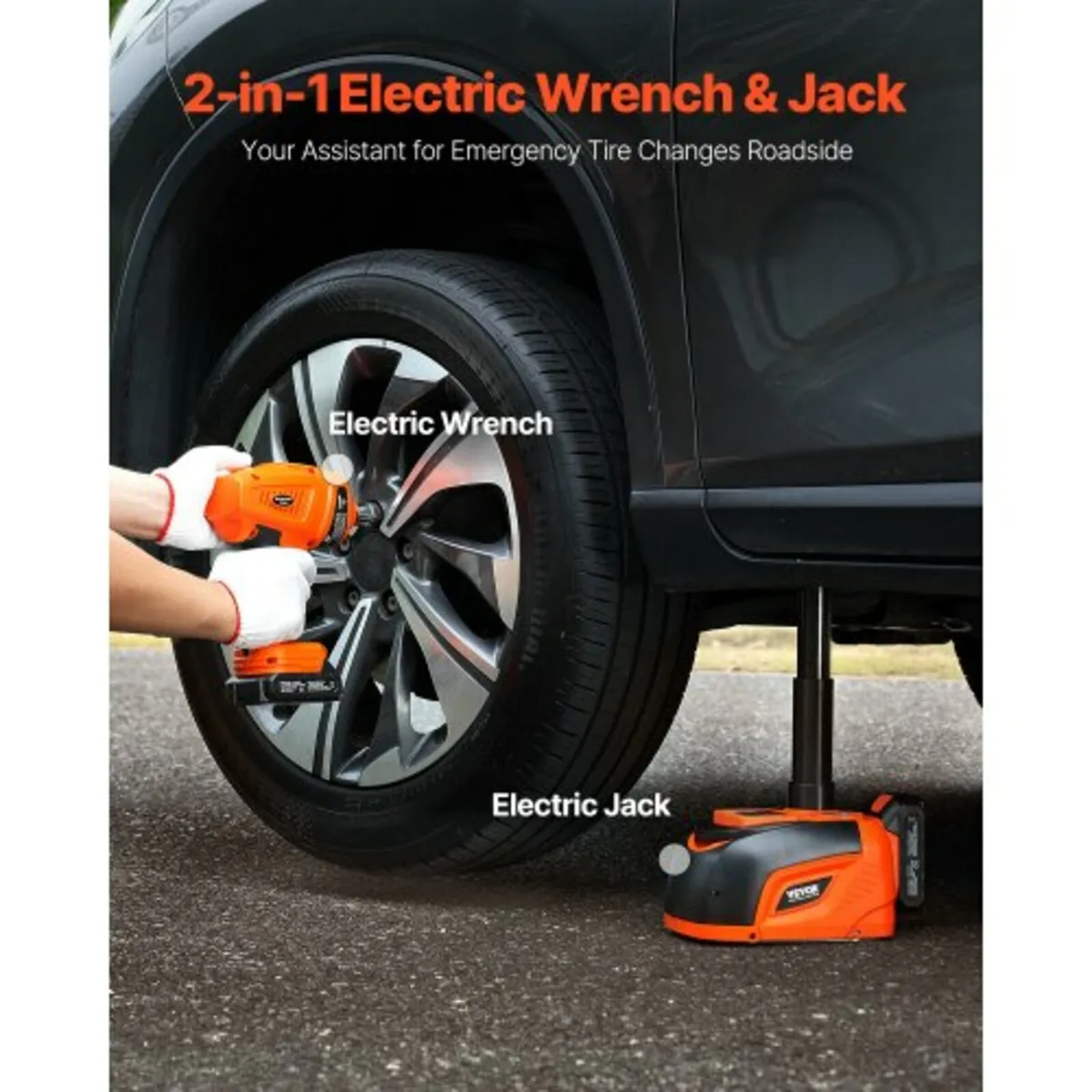 Electric Car Jack, 5 Tons /11000 lbs, Electric Sci - Image 3