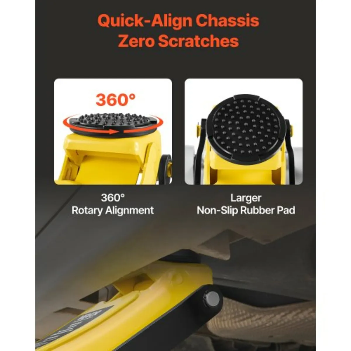 Low Profile Floor Jack, 2.5 Ton Capacity, Aluminum - Image 3