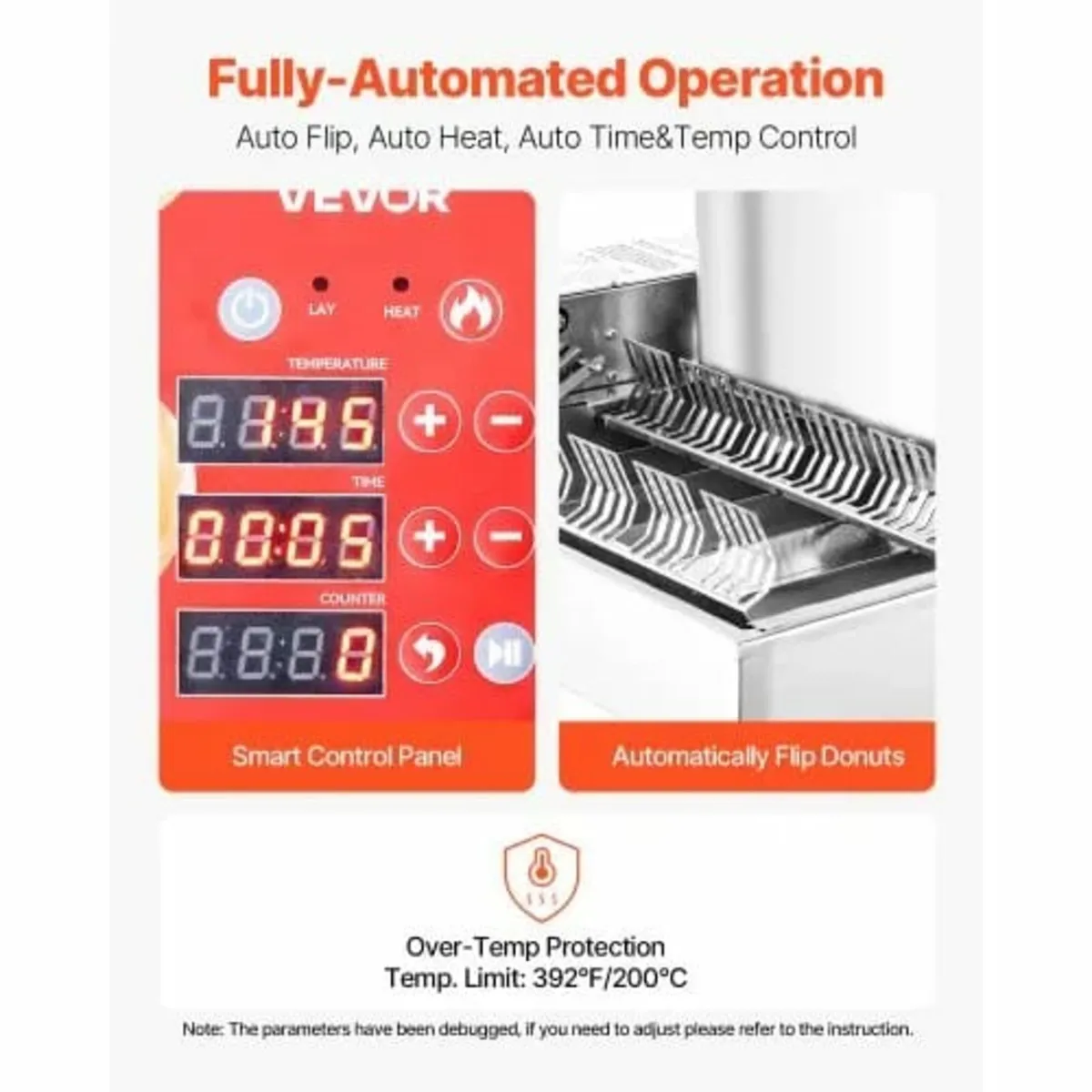 Commercial Automatic Donuts Machine, 6 Rows Donuts - Image 3