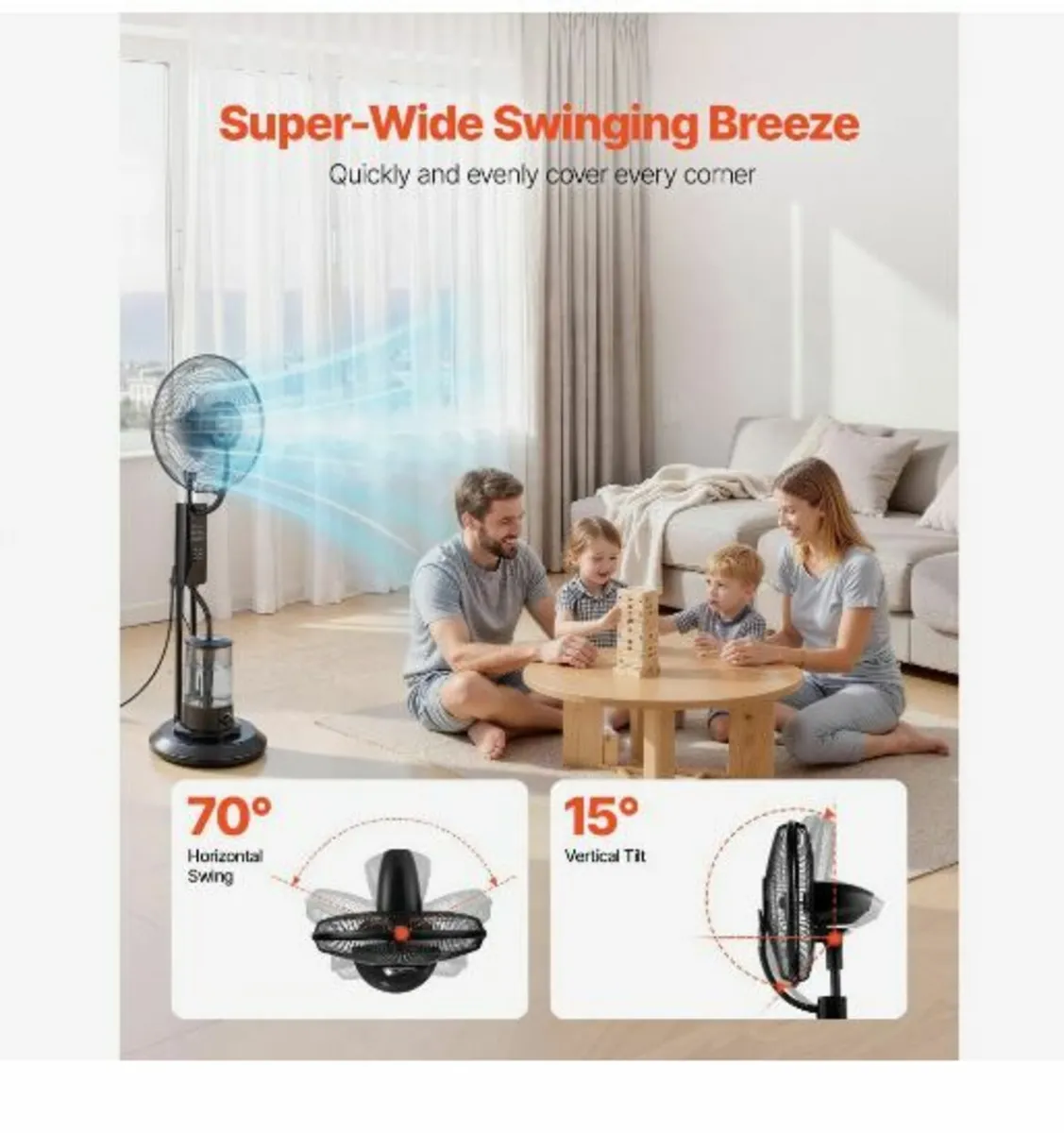 Misting Fan, 3 Wind Speeds - Image 4
