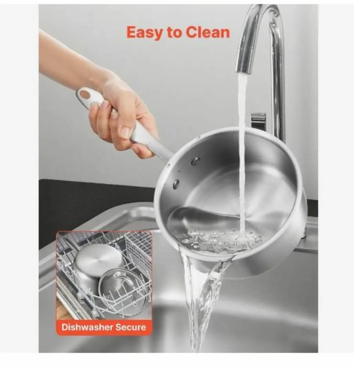 1.5 QT Saucepan, Stainless Steel - Image 3