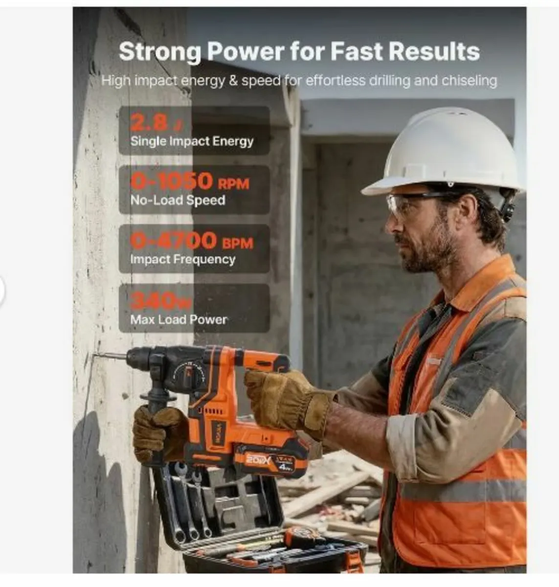 Rotary Hammer Drill, 20 mm - Image 2