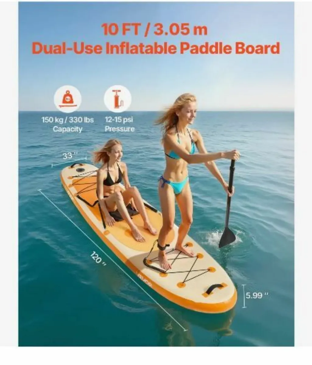Inflatable Paddle Board with Seat - Image 2