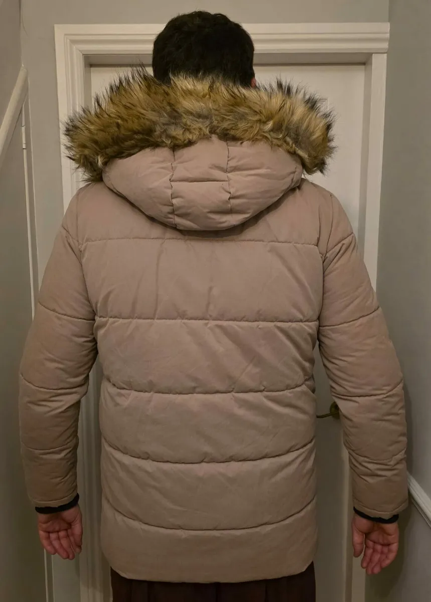 Beige Winter Jacket – XXL – Like New - Image 2