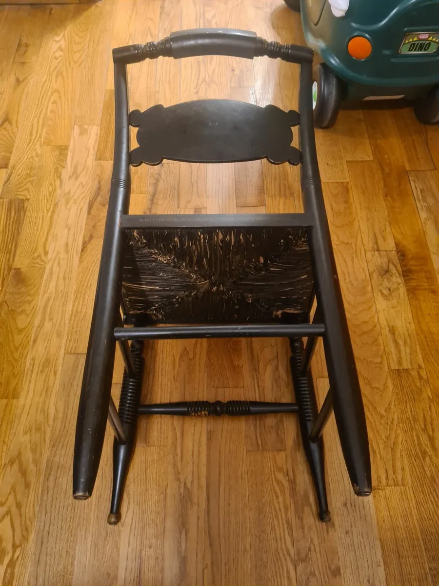 Antique Reeded Chair - Image 3