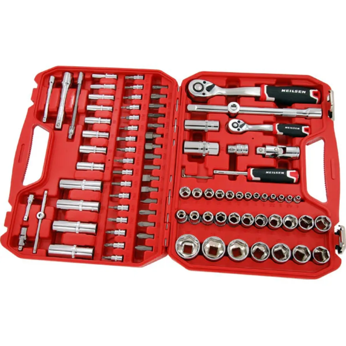 94pc 1/4in & 1/2in Dr Socket Set - Image 2