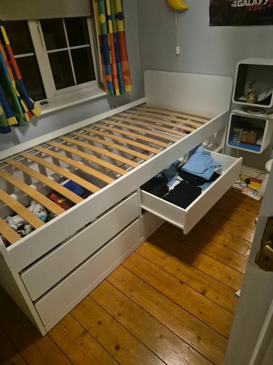 Single Bed Frame with Storage - Image 2