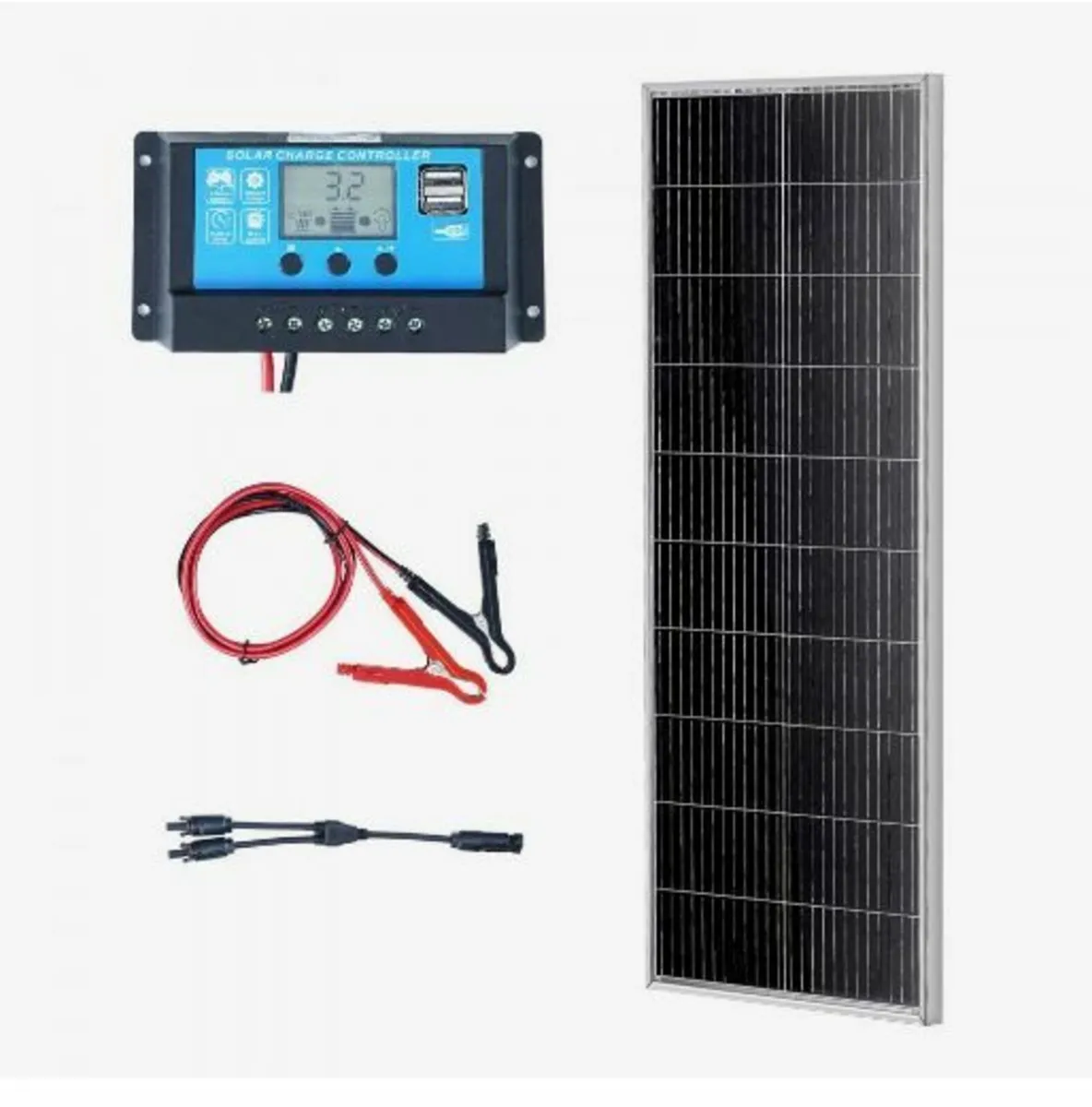 100W Monocrystalline Solar Panel Kit - Image 1