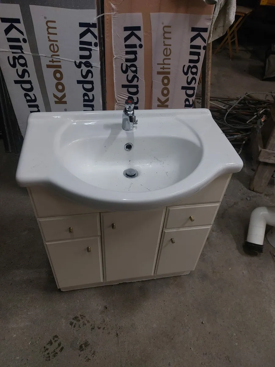 Bathroom Vanity Unit, Sink &Tap - Image 1