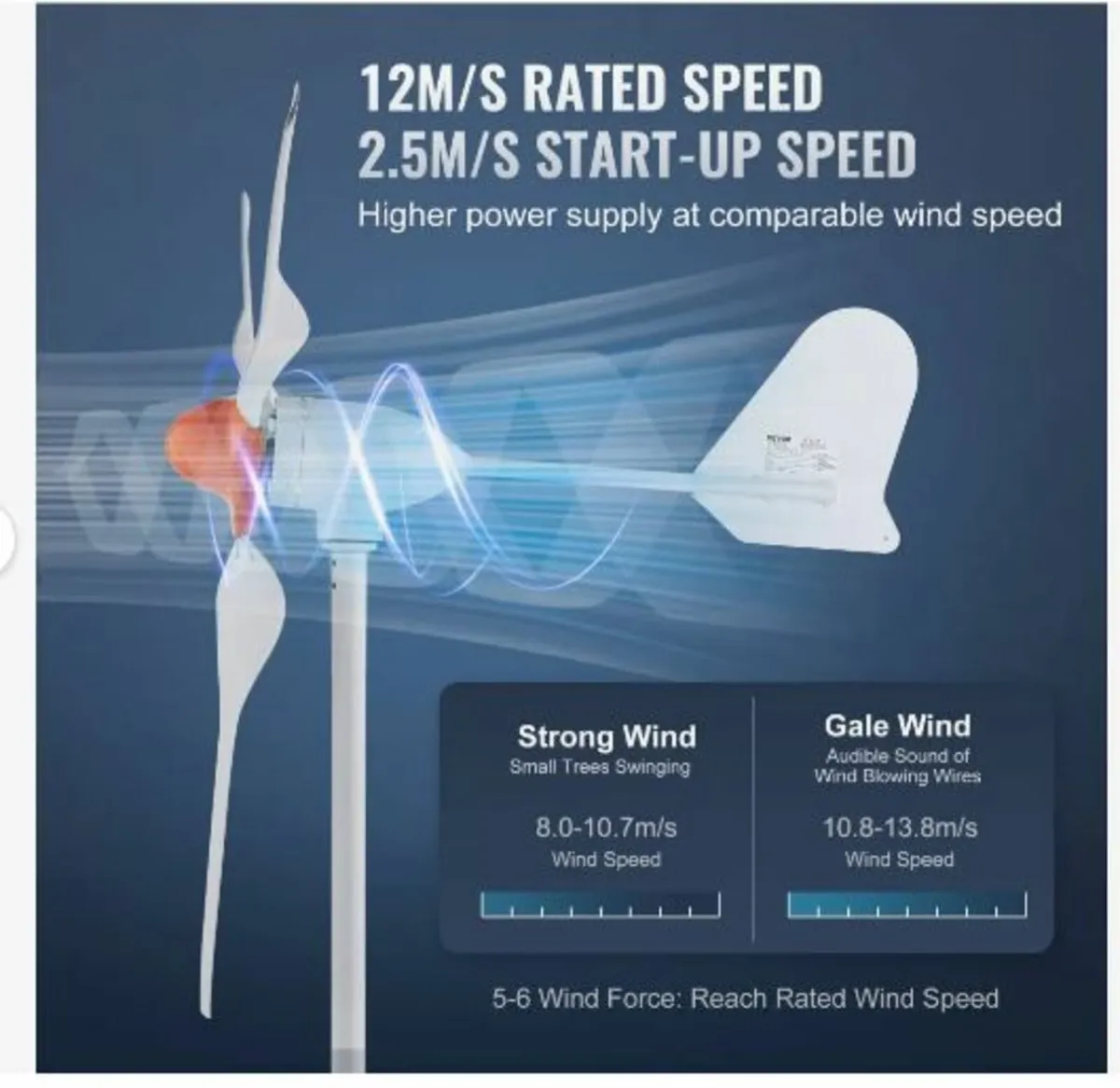 800W Wind Turbine Generator - Image 2