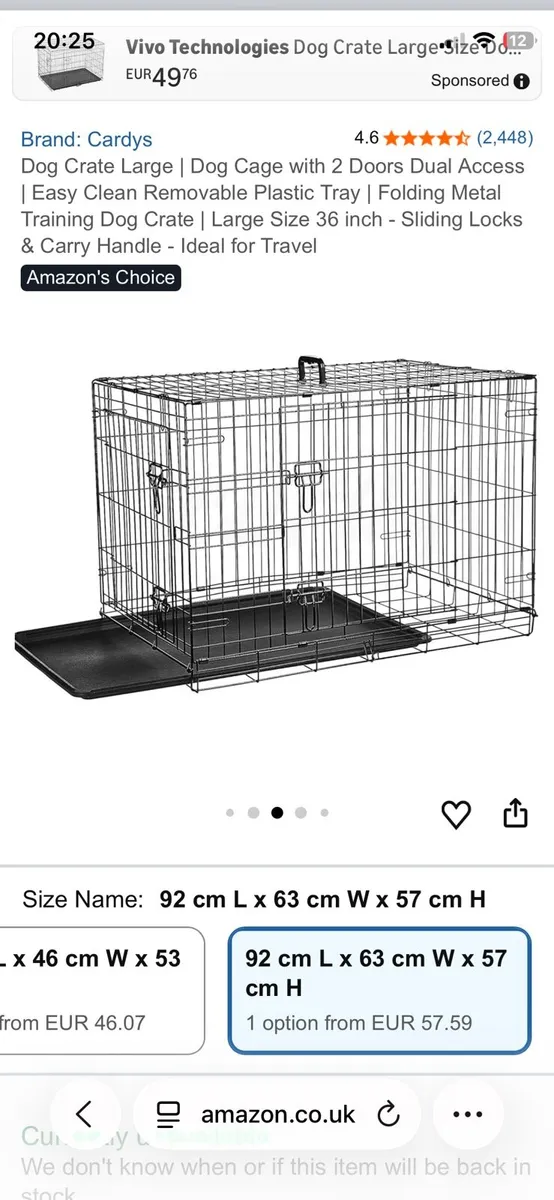 Dog Crate Cage Large - Image 4