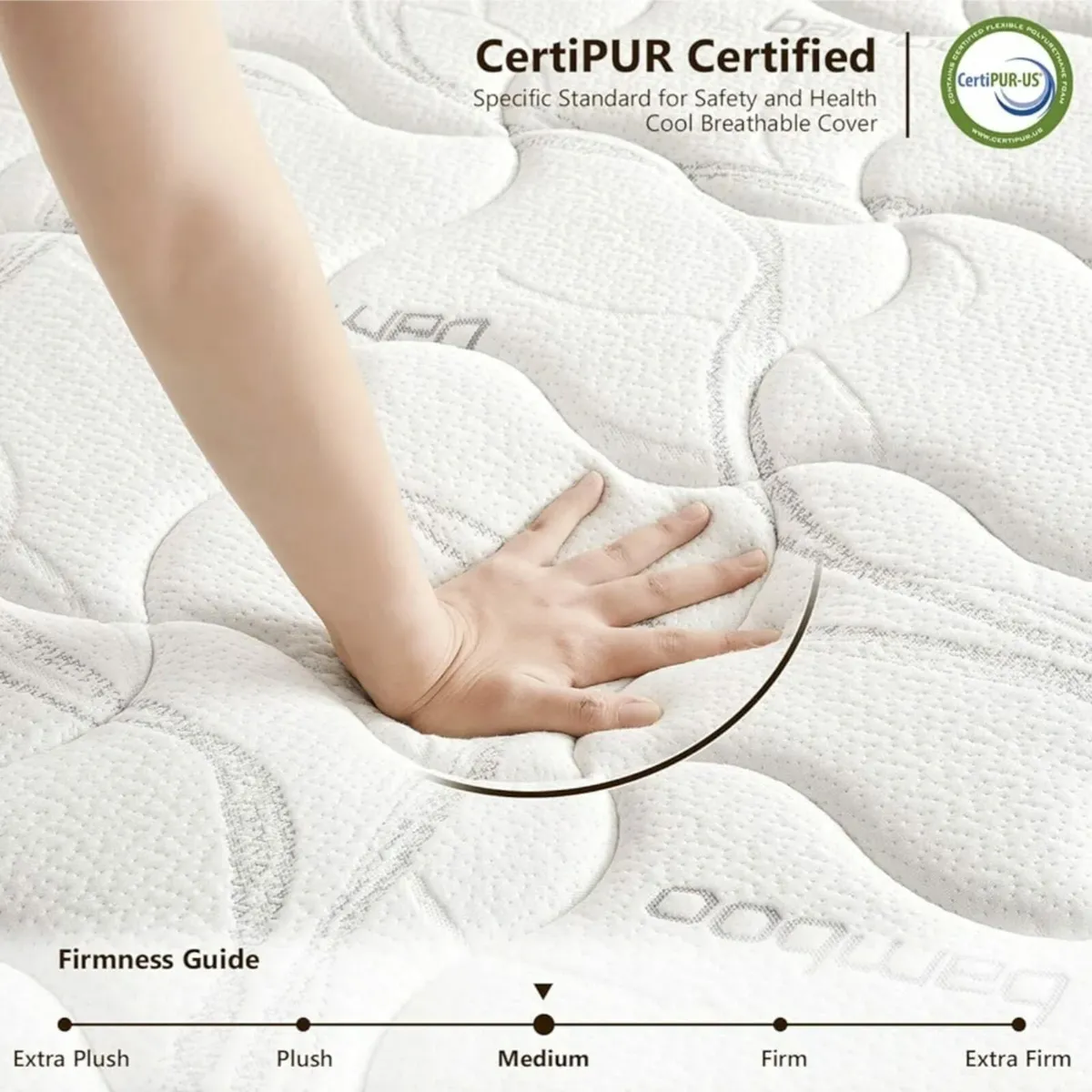 hybrid mattress size double king size available - Image 3