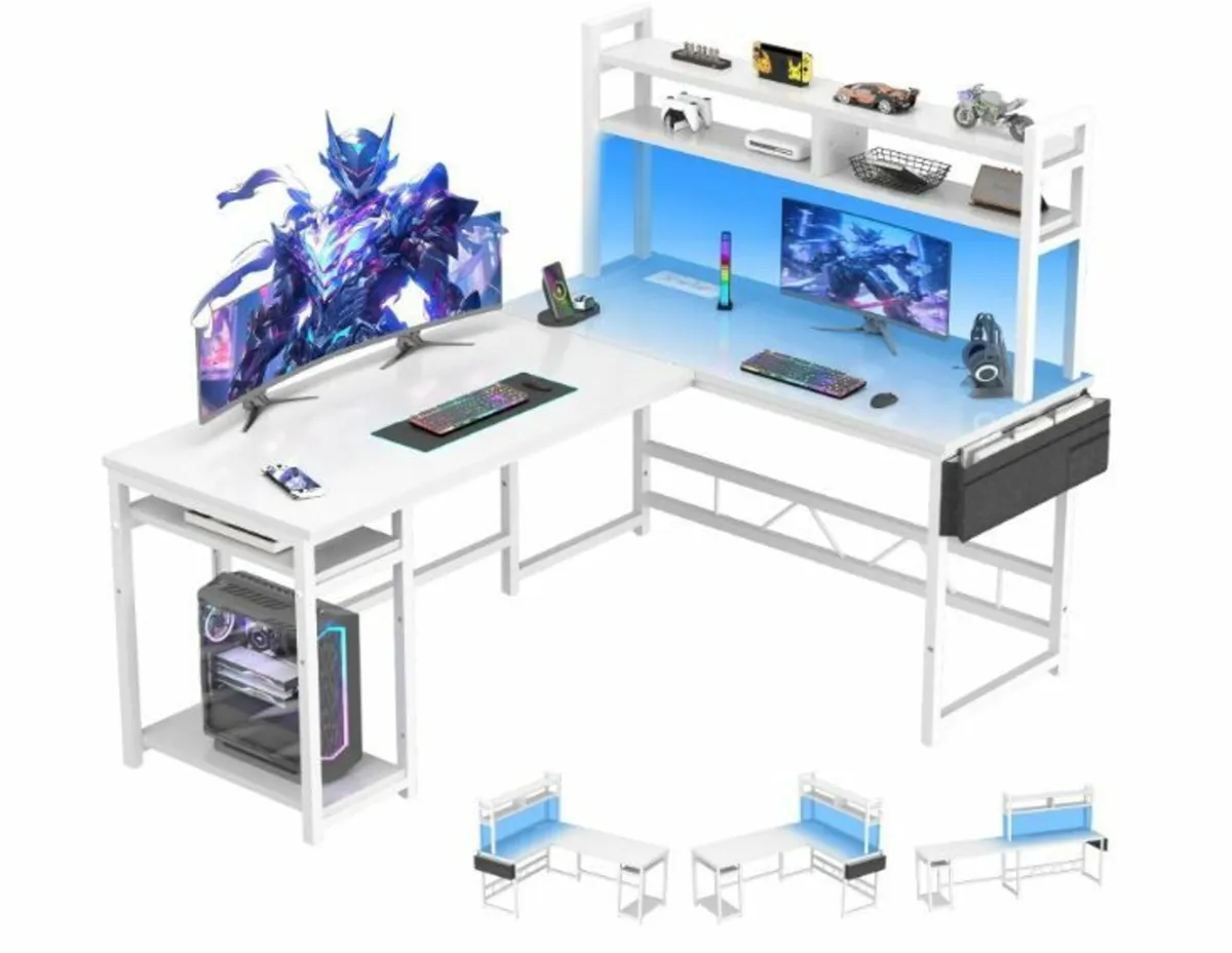 Gaming Corner Desk 160 x 120 cm - Image 1