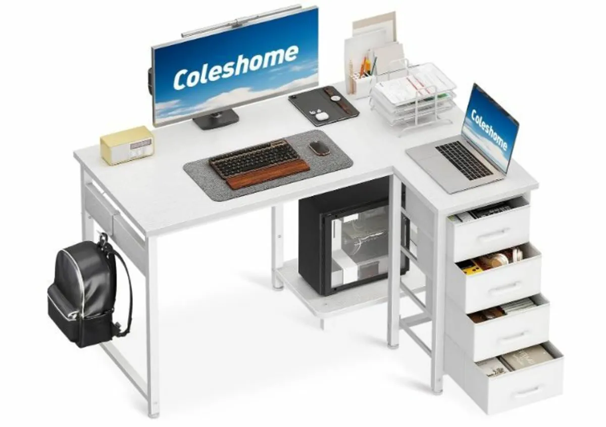 Corner Desk, 100 x 70 cm, L Shape - Image 4