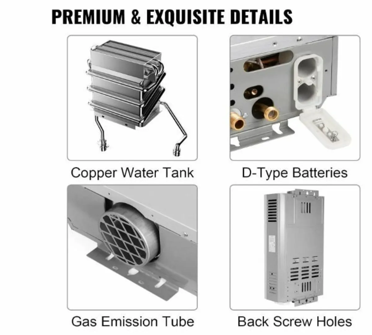 Propane Gas Instantaneous Water Heater 8L 16KW - Image 2