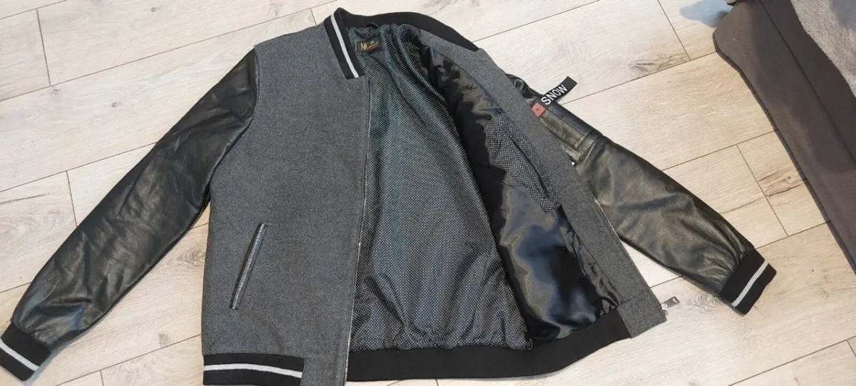 Leather Varsity Jacket - Image 2
