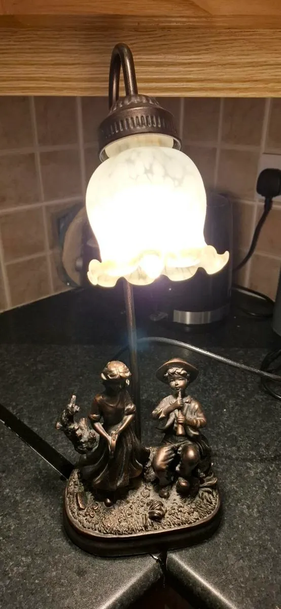 Lamp - Widdop Bingham Bronze Resin Art Deco Style - Image 1