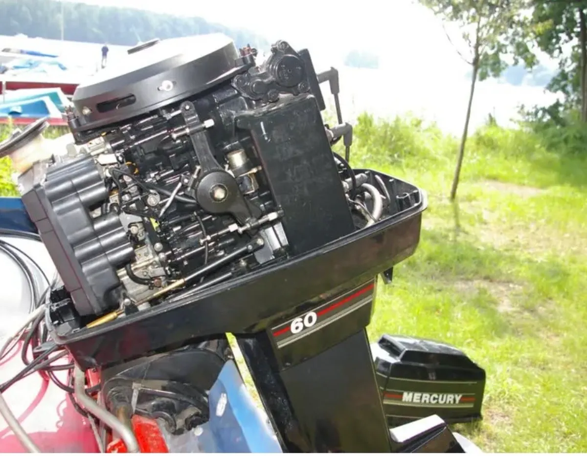 60hp Mercury tilt trim with controls €850 - Image 1