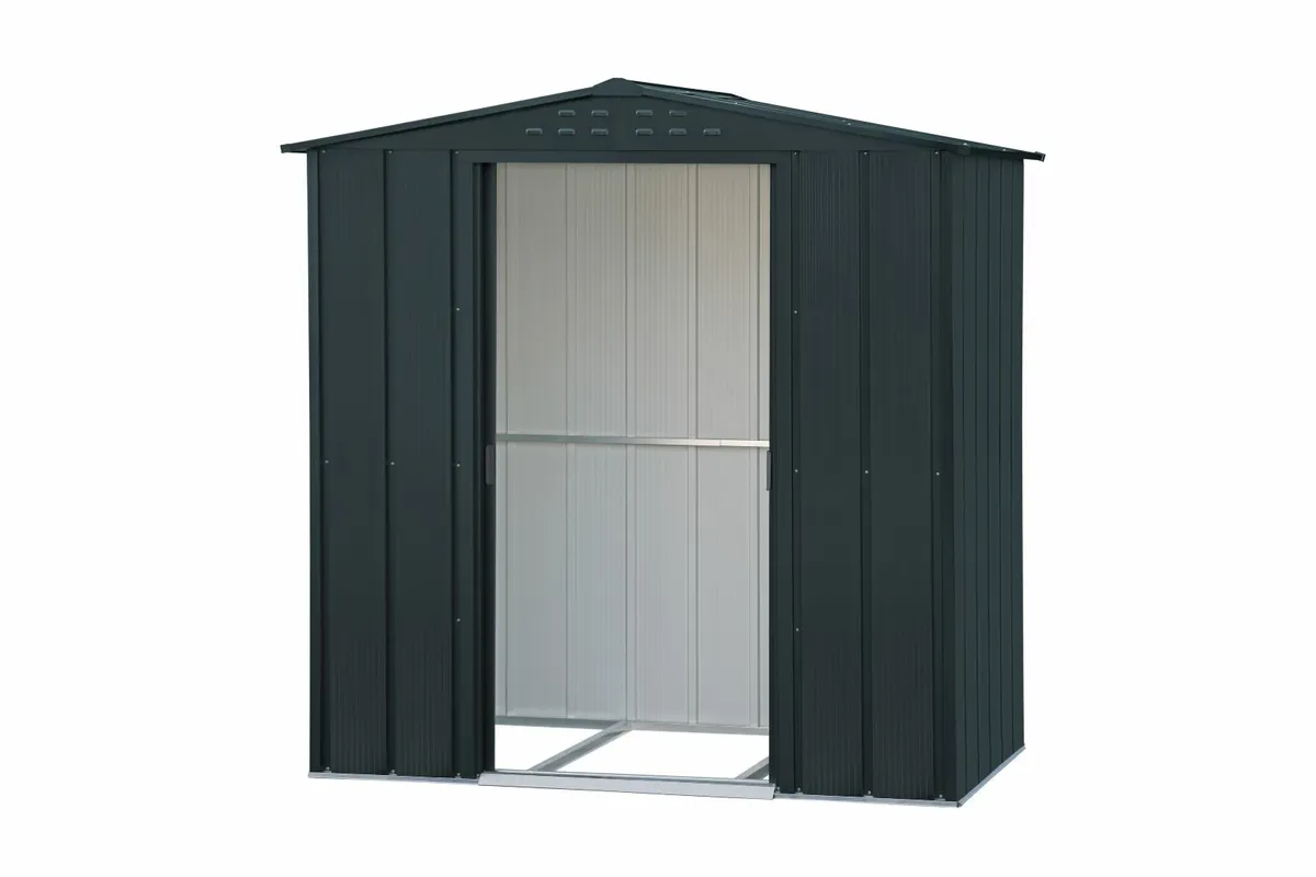 🌟 Duramax TOP Riverton 6x4 Metal Shed –Anthracite - Image 2