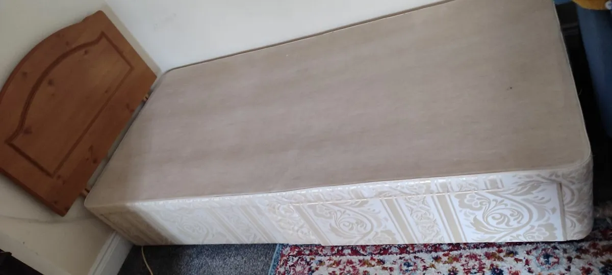 Single bed base with storage box