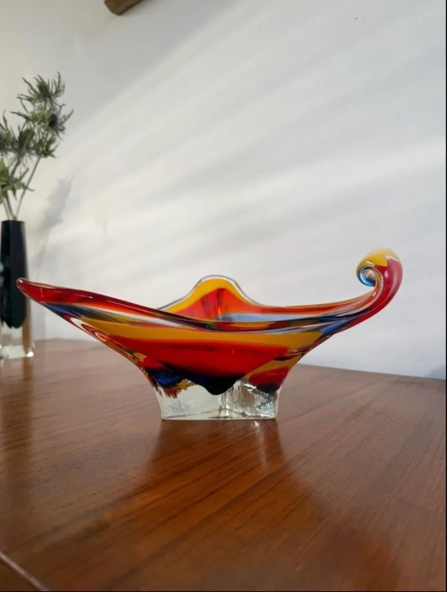 Vintage Glass Bowl - Image 1