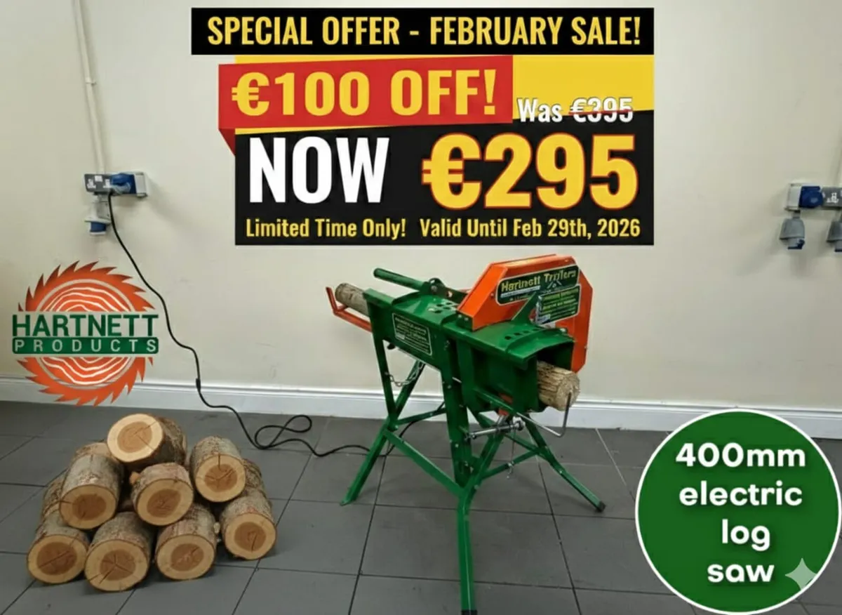 Electric Log Saw with 400mm blade - Image 1