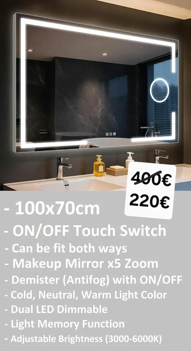 LED Bathroom Mirror - Image 2