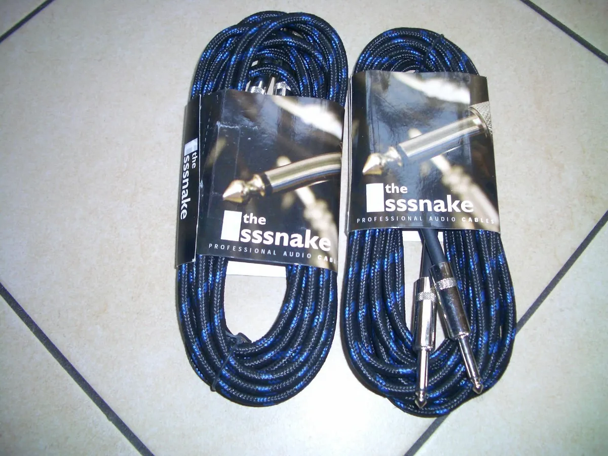 5 NEW INSTRUMENT CABLE LEADS - Image 2