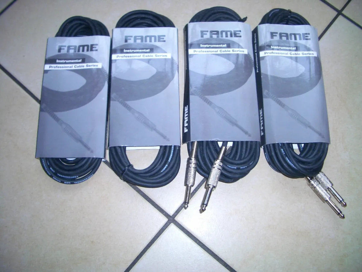 4 NEW INSTRUMENT CABLE LEADS