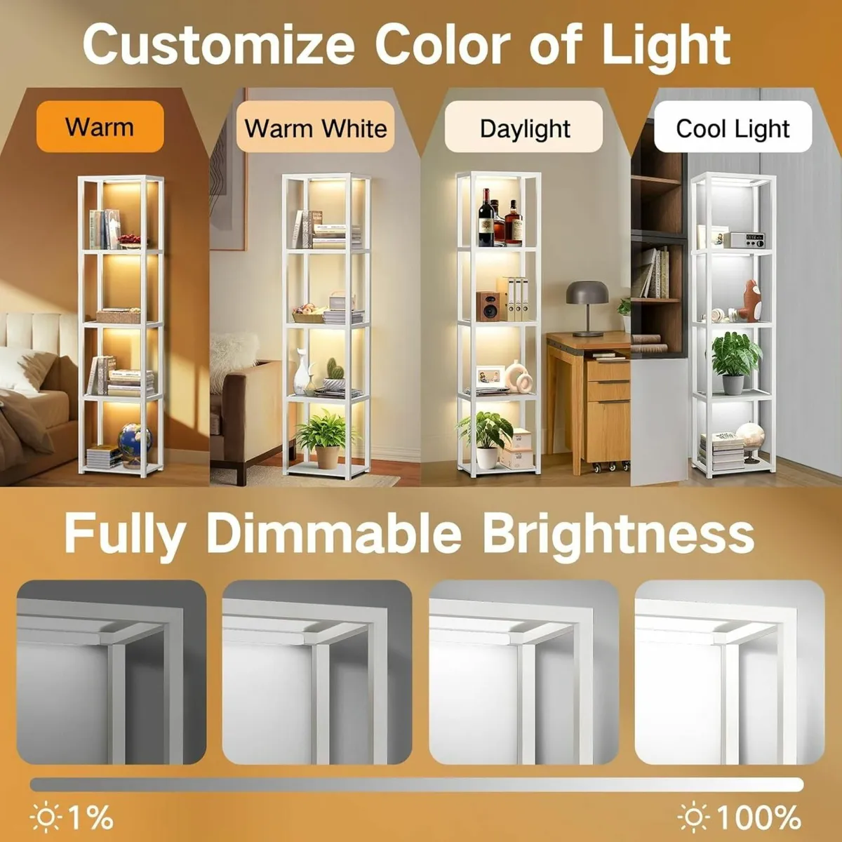 67 Glass Display Shelf with Dimmable LED Floor - Image 3