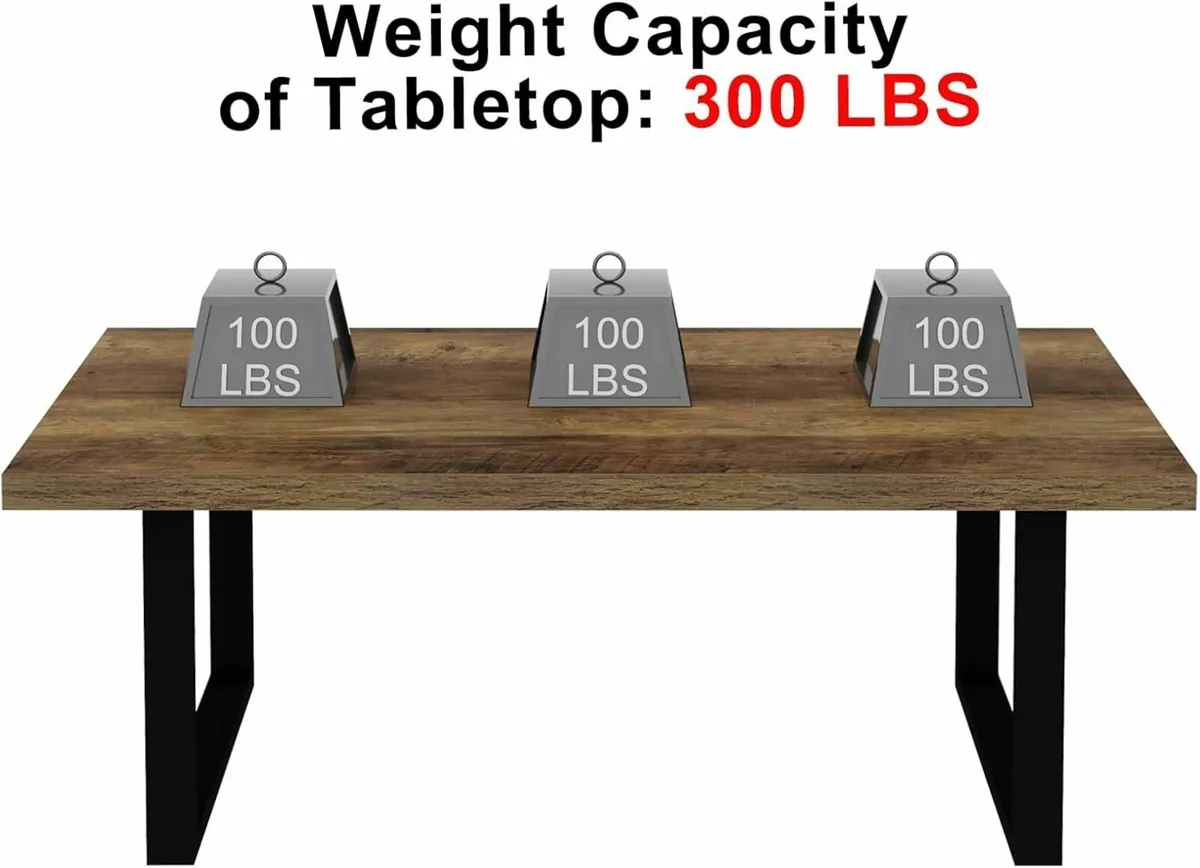 Light Oak Coffee Table Modern Minimalist Wooden - Image 4