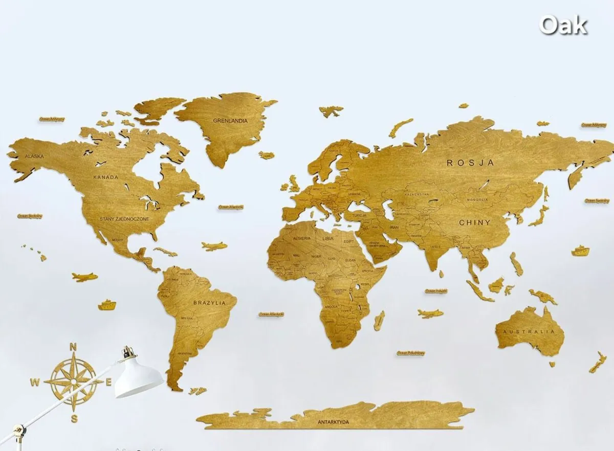 2D Classic Version Map of The World Country Border - Image 3