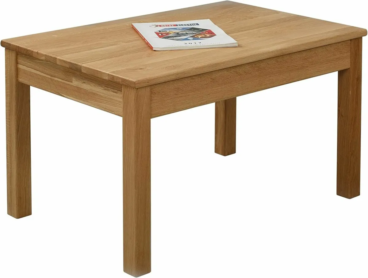 Tomas Solid Wood Coffee Table - Durable and - Image 3