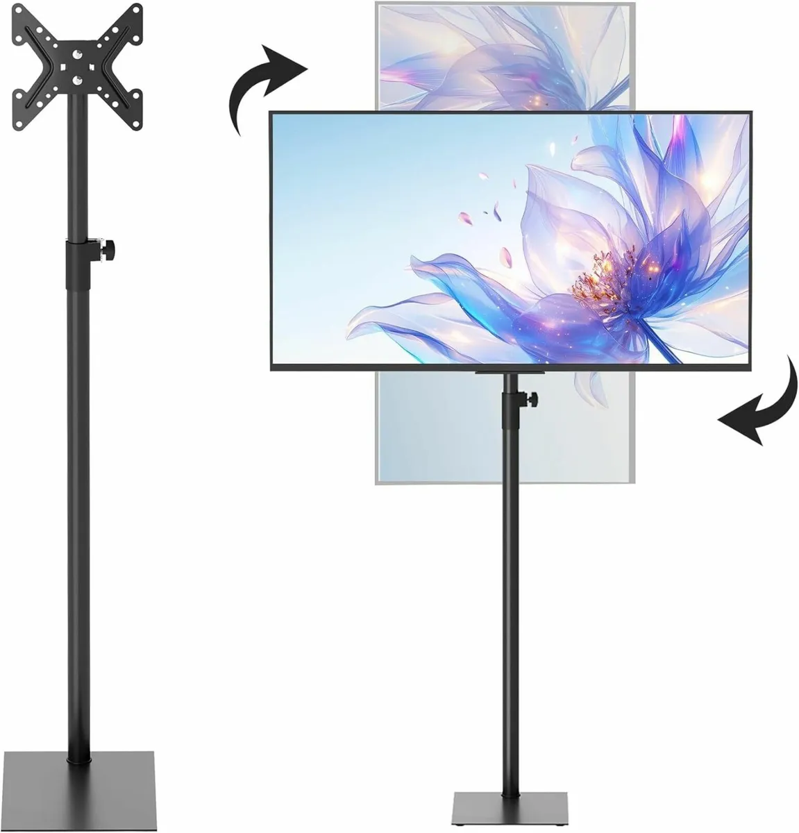 360degrees Swivel Floor TV Stand Universal Tall - Image 1