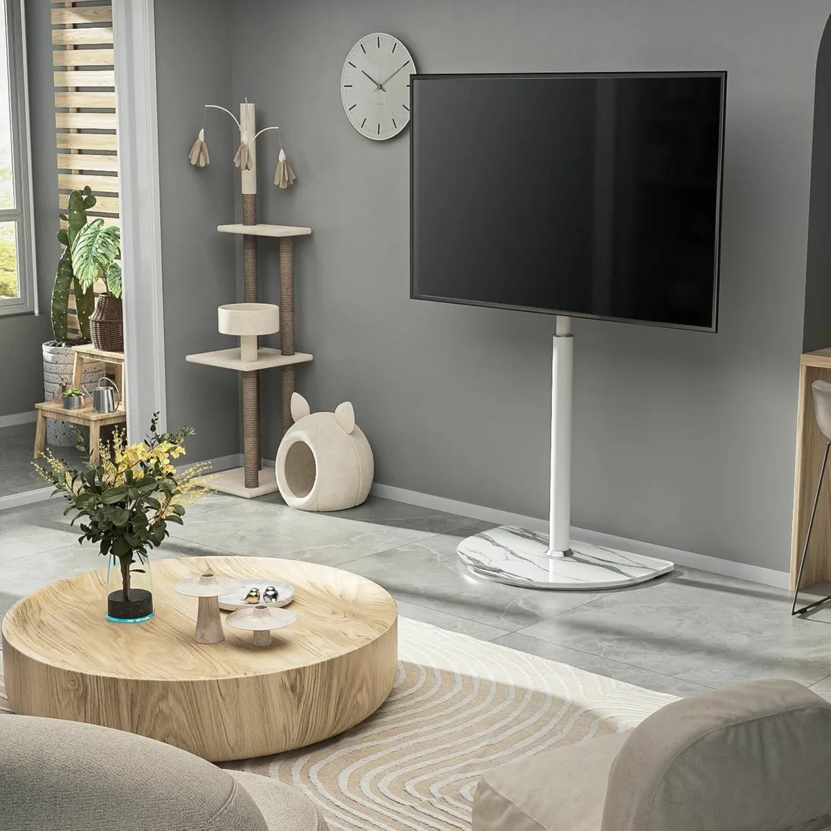 TV Floor Stand for 32-65 Inch LED LCD OLED Flat - Image 3