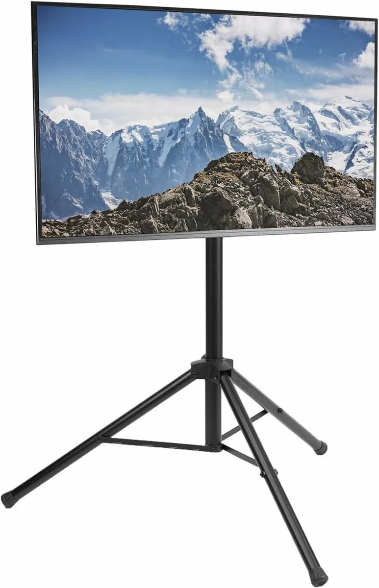 Black Tripod LCD LED Flat Screen TV Display Floor - Image 1