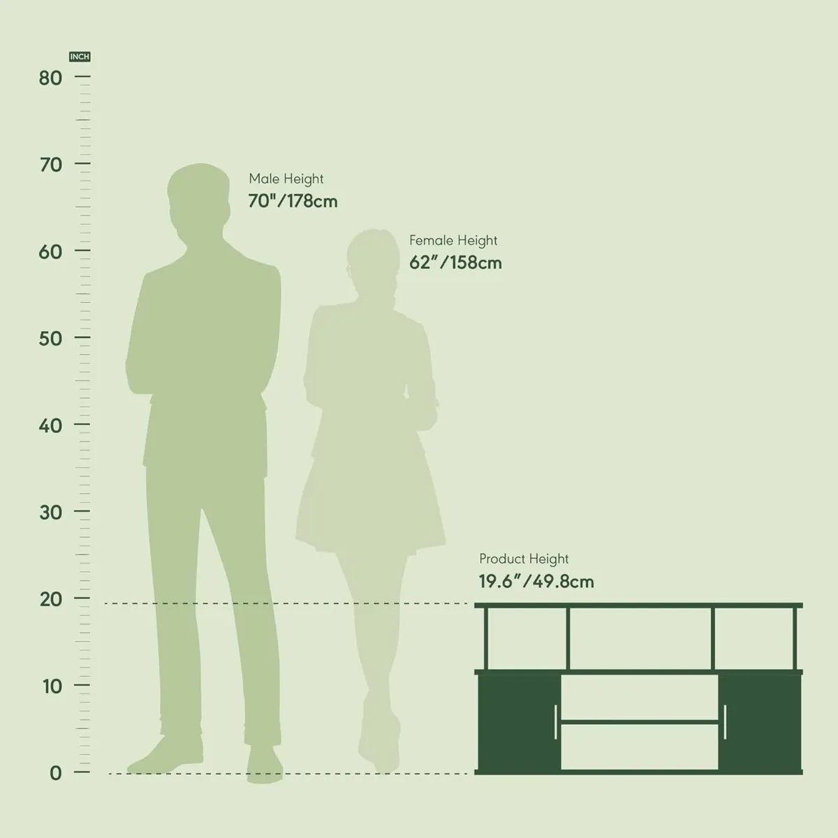 JAYA TV Stand Entertainment Center Console for up - Image 3