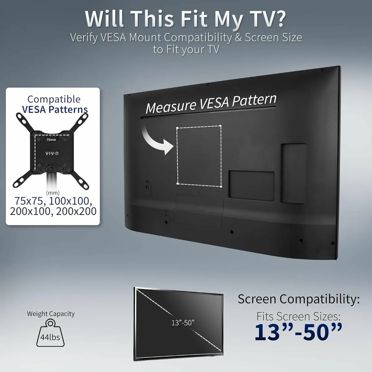 Extra Tall TV Floor Stand for 13 to 50 inch - Image 4