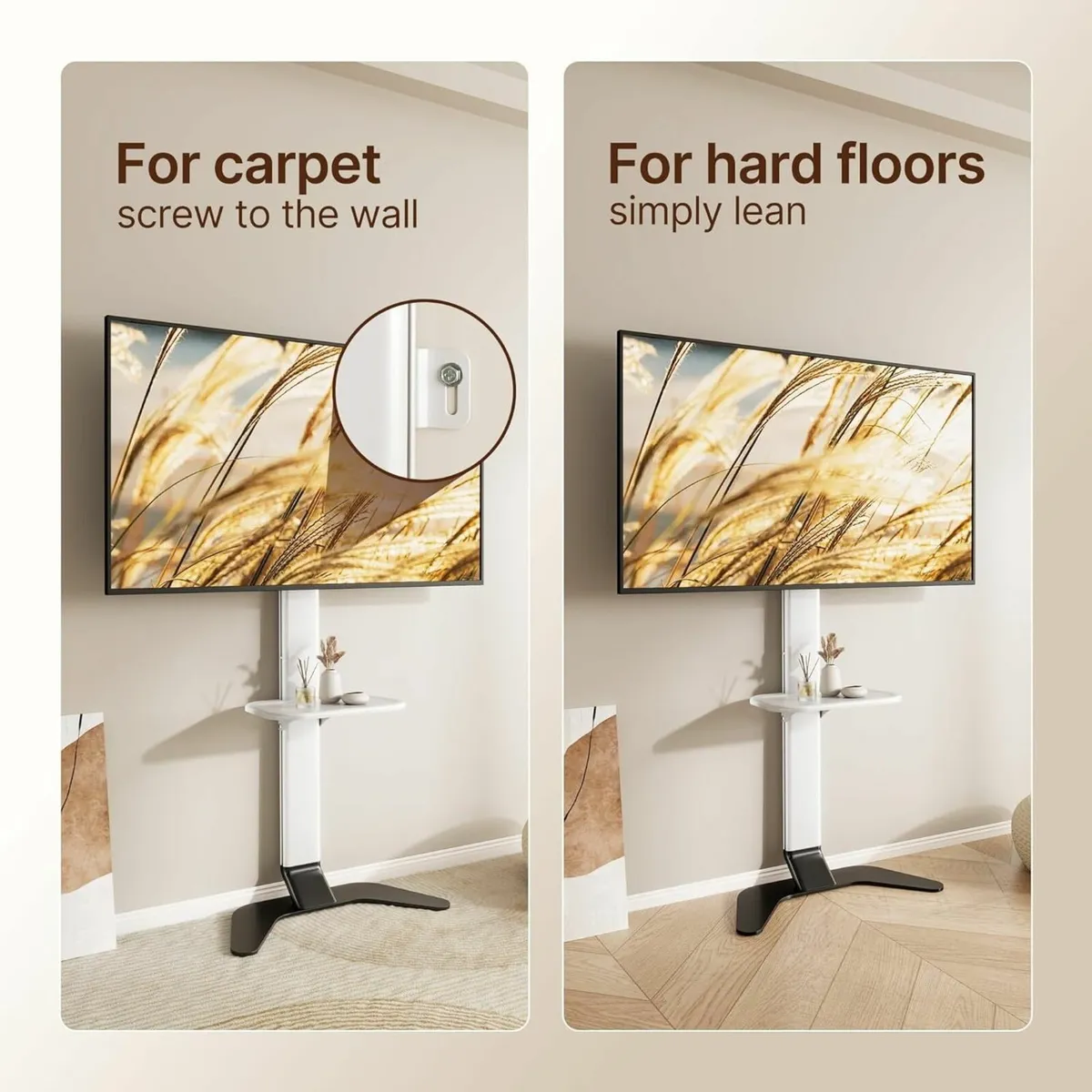 Ultra Slim Aluminum TV Floor Stand for 37–86 Inch - Image 2